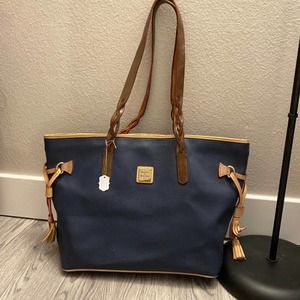 Dooney & Bourke Apricot Leather Tote Bag